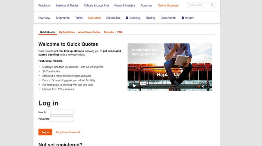 Hapag-Lloyd lanza una herramienta online para cotizaciones