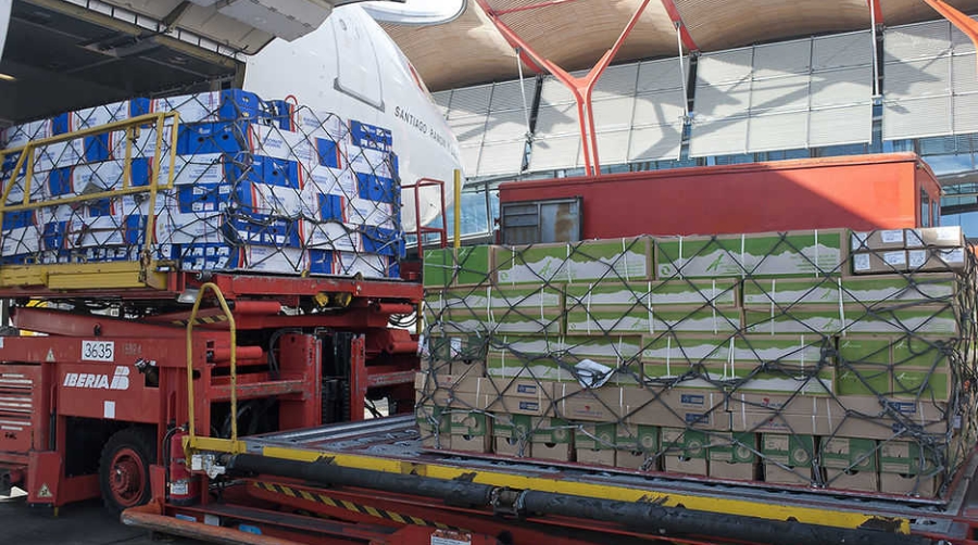 La carga a&eacute;rea crece un 3,3% en Espa&ntilde;a hasta julio