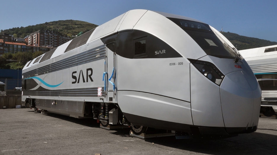 CAF exporta a trav&eacute;s del Puerto de Bilbao seis trenes para el operador ferroviario saud&iacute; SAR
