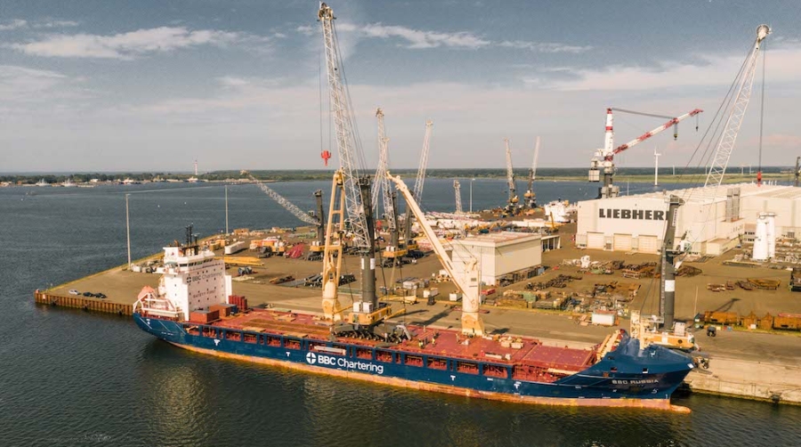 Liebherr suministra la gr&uacute;a n&uacute;mero 1.300 desde su planta de Rostock