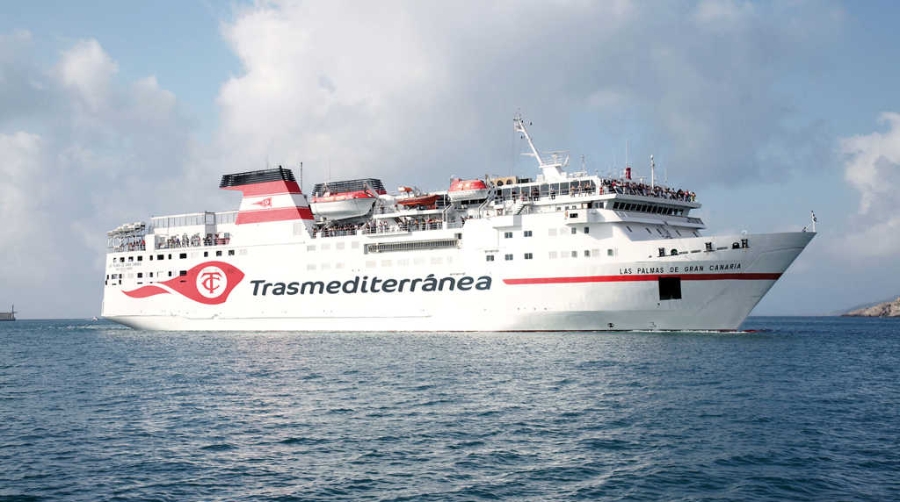 El ferry &ldquo;Las Palmas de Gran Canaria&rdquo; de Trasmediterr&aacute;nea se estrena en el servicio entre Almer&iacute;a y Ghazaouet