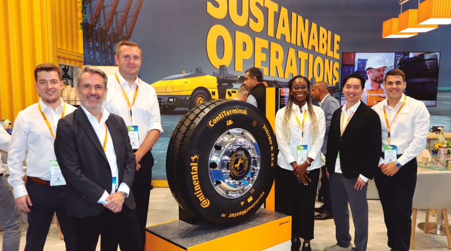 Continental desarrolla neumáticos inteligentes y soluciones digitales para operaciones portuarias sostenibles