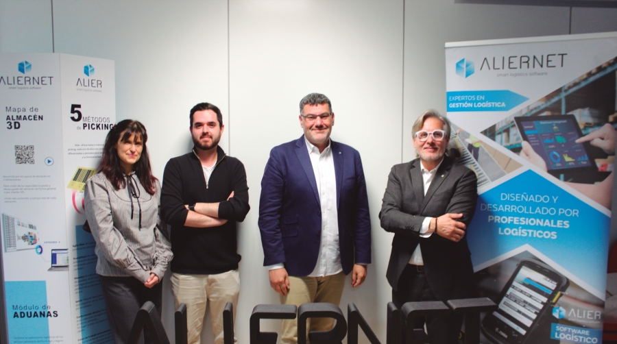 Gemma Verduo, Account manager; Marc Parra, Marketing; Xavier Caparrós, CEO; Marc Cotxarreta, Account manager. Foto M.V.