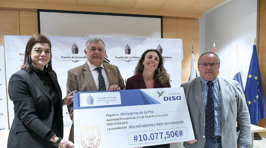 Puertos de Tenerife y Fundación DISA donan más de 40 mil euros a tres ONGs
