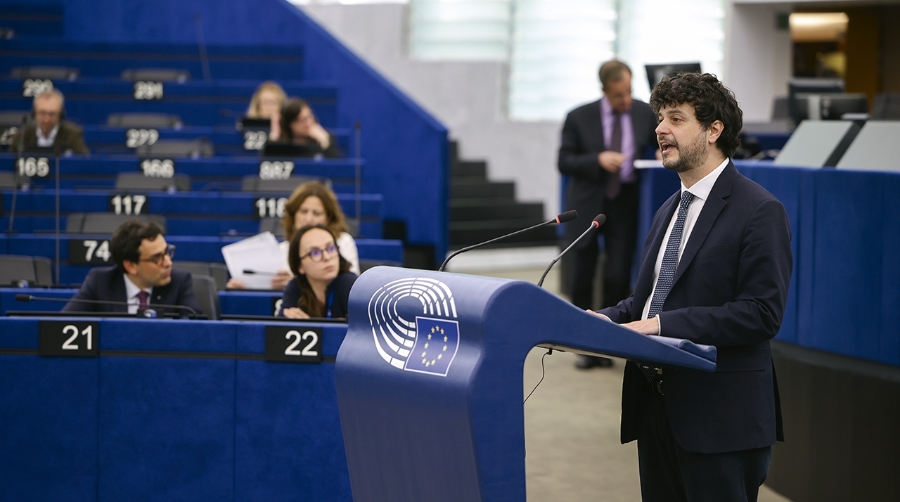 Un momento del debate mantenido hoy en el Parlamento Europeo.