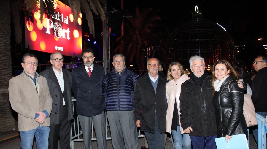 Port de Barcelona enciende sus luces de Navidad