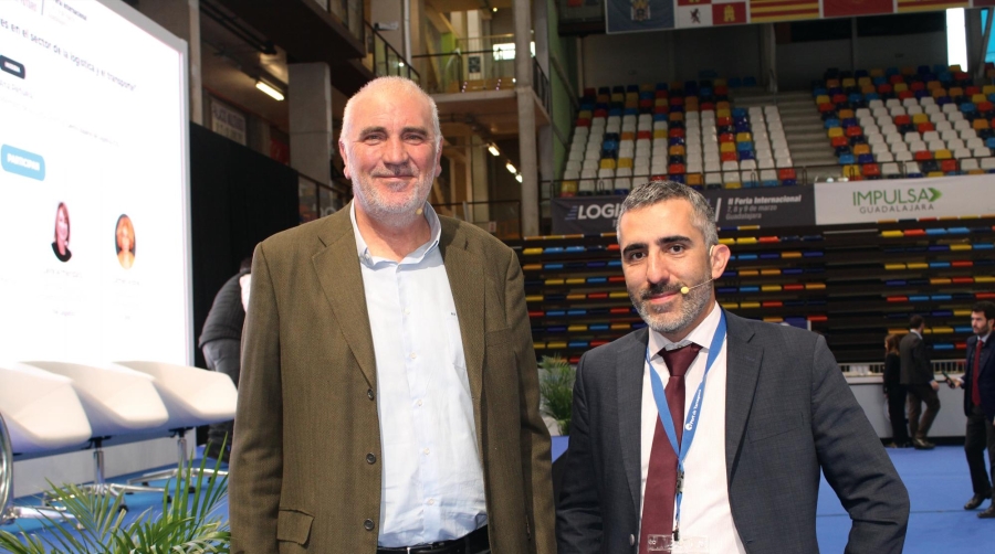 Antonio Aguilar, subdirector de Promoción del Transporte de Mercancías de Adif, ayer en Logistics Spain. Foto B.C.