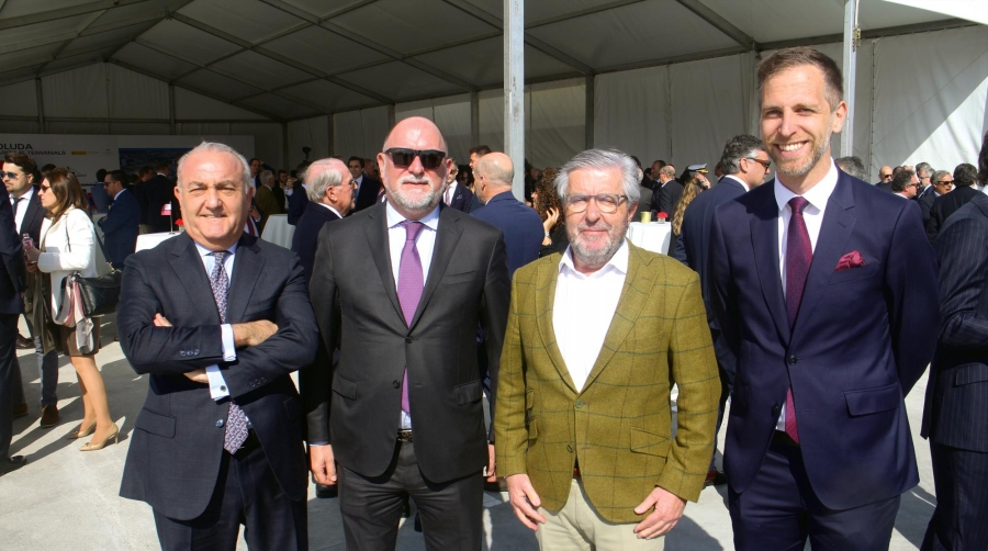 Carlos González, Algeposa; Ximo Ramón, Noatum; Víctor Martín, Noatum; Gonzalo Calero, Boluda. Foto J.P.