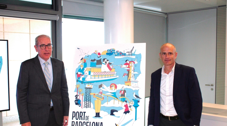José Alberto Carbonell, presidente de Port de Barcelona; y David Pino, director de Port Vell. Foto M.V.