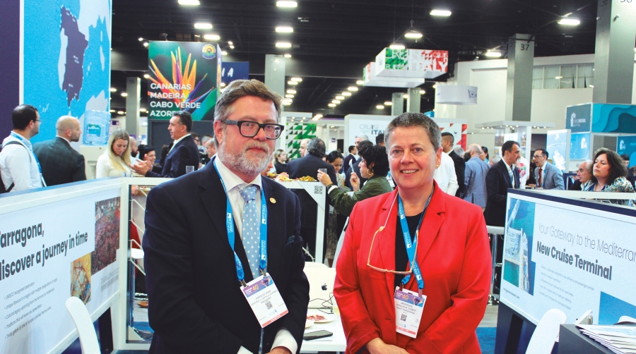Santiago Castellà, presidente de la AP de Tarragona; y Genoveva Climent, directora Comercial. Foto M.V.