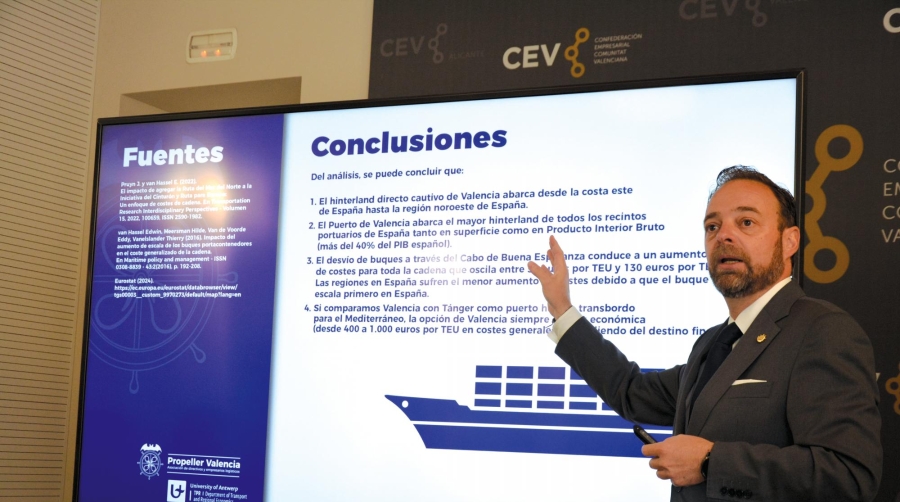 Alfredo Soler, presidente de Propeller Valencia, durante su intervención. Foto R. T.