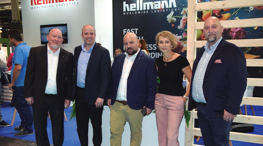 De izquierda a derecha, Gary Ferguson (Perisable Team Leader DE), Alberto Mathia (Airfreight Product Manager Americas), Raúl Montero (Branch Manager VLC), Nataša Solano-Veselá (Global Airfreight Director Perishables), Pablo Merino (Airfreight Product ManagerCL). Foto B.C.