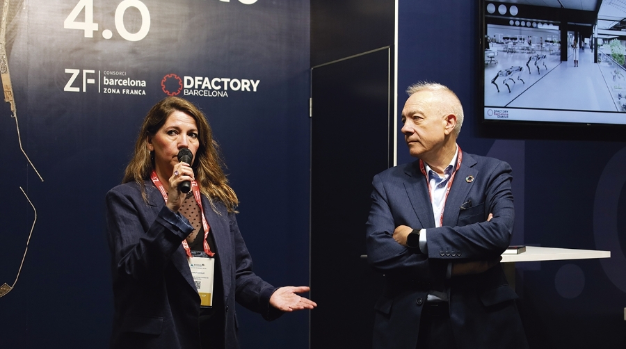 Blanca Sorigué, directora general del CZFB, y Pere Navarro, delegado especial del Estado en el CZFB. Foto: J. M.