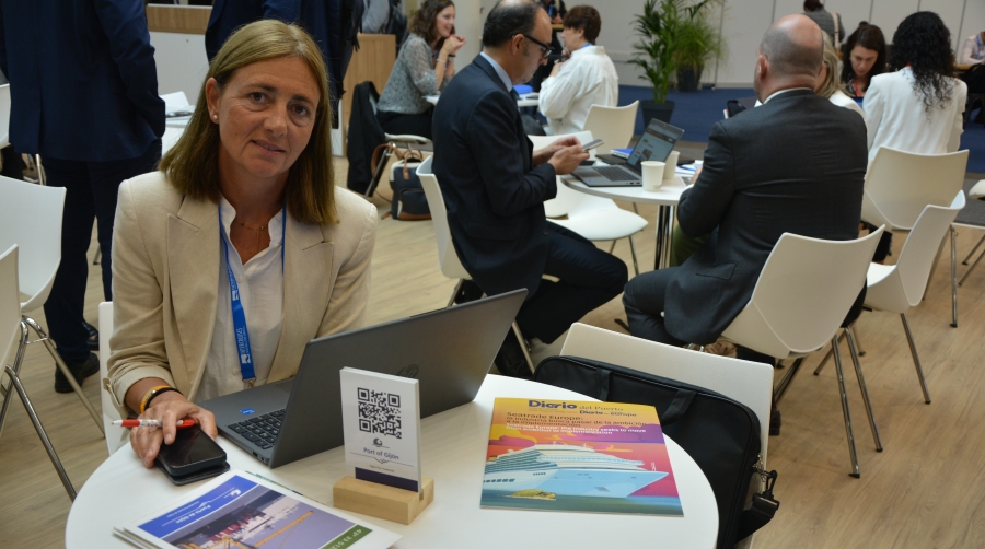 Isabel Valdés, Head of Cruise Business de la Autoridad Portuaria de Gijón. Foto J.C.P.