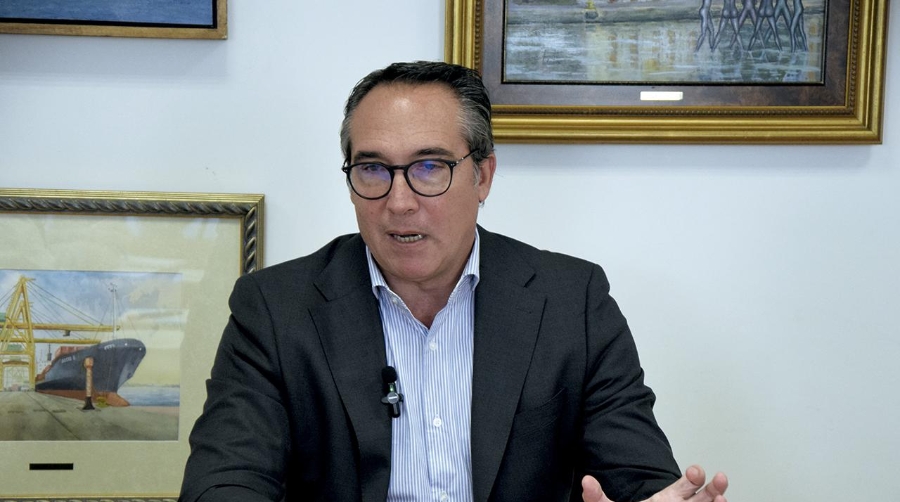 El presidente de la Autoridad Portuaria de Castellón, Rubén Ibáñez.