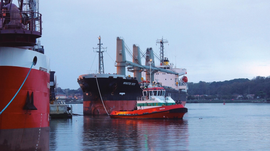 El Puerto de Baiona movió un total de 2,3 millones de toneladas en 2023, un 12,2% más que en 2022. Foto: Philippe Lauga.