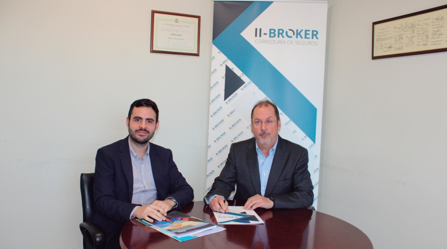 Felipe Fernández, responsable de desarrollo de negocio y Enrich Usach, director de la división de transportes de II-Bróker. Foto C.C.