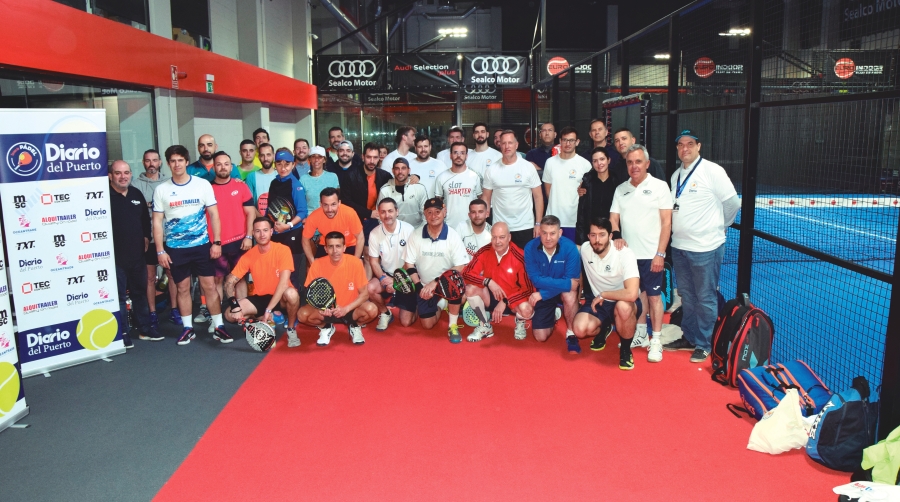 Participantes en la pasada edición del Torneo de Pádel Diario del Puerto en Madrid. Foto M.C.