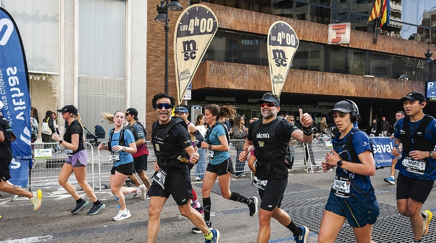 MSC patrocina por cuarto año consecutivo el Maratón de Valencia.