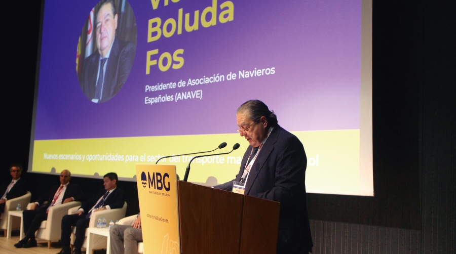 Vicente Boluda ha destacado la descarbonización como el principal reto para el sector del transporte marítimo español e internacional en los próximos años. Foto J.P.