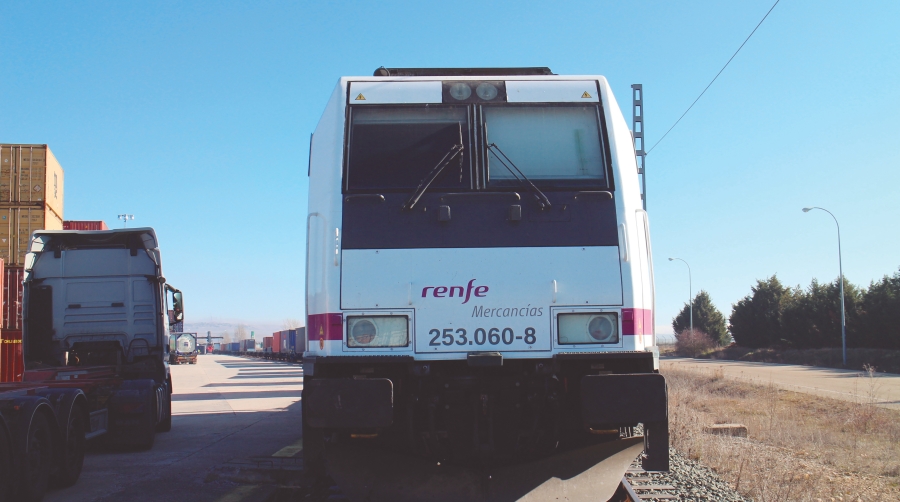 El tráfico intermodal internacional descendió en el primer trimestre un 34,9%. Foto M.J.