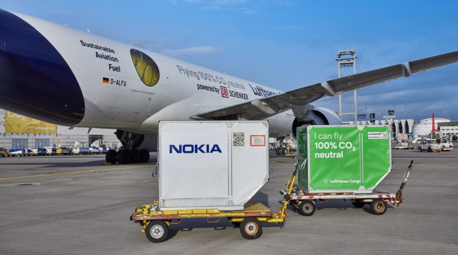 DB Schenker, Lufthansa Cargo y Nokia se al&iacute;an para lograr un transporte de carga a&eacute;rea libre de emisiones.