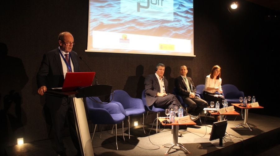 El presidente de la Autoridad Portuaria de Bilbao, Ricardo Barkala, en la &uacute;ltima edici&oacute;n de WMW. Foto J.P.