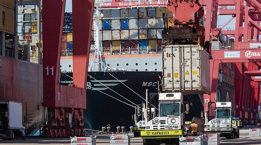 El crecimiento del tráfico de contenedores en febrero fue del 24,1% respecto al mismo mes de 2023.