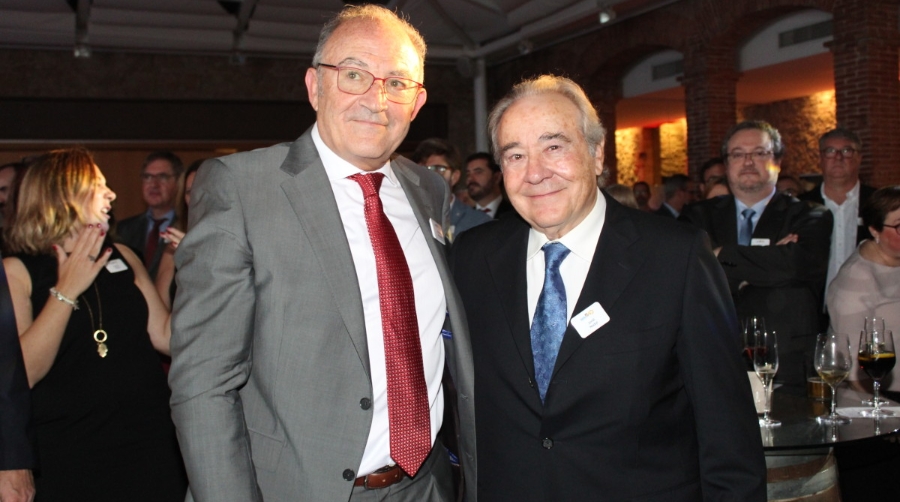 Jaume Altisent, CEO de Nadal Forwarding, y Jordi Nadal, fundador de Nadal Fowarding. Foto A.Tejera.