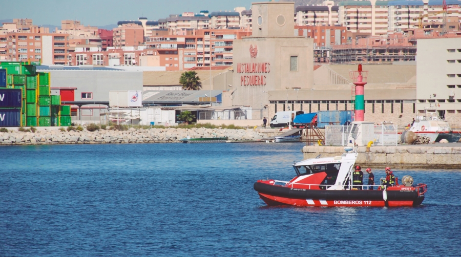 Embarcación del SPEIS durante el último ejercicio MARSEC en el puerto de Alicante.
