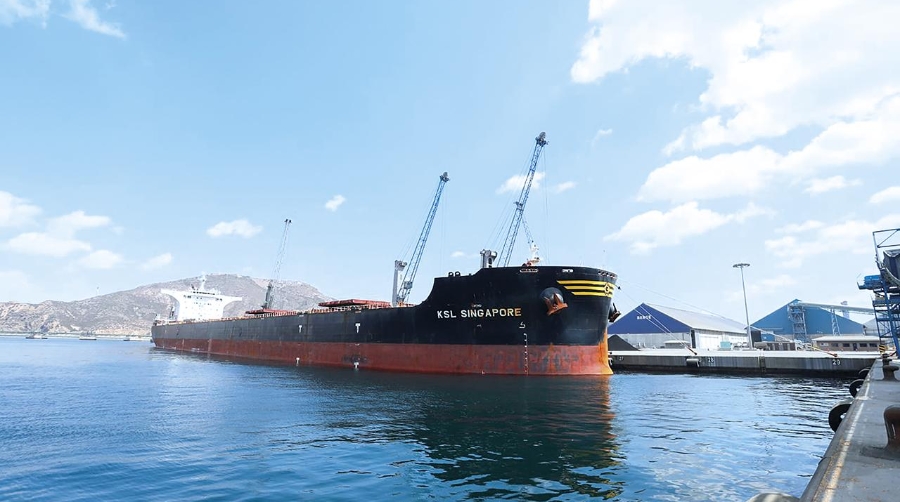 El tráfico de granel sólido en el Puerto de Cartagena creció en los once primeros meses del año un 24,83%.