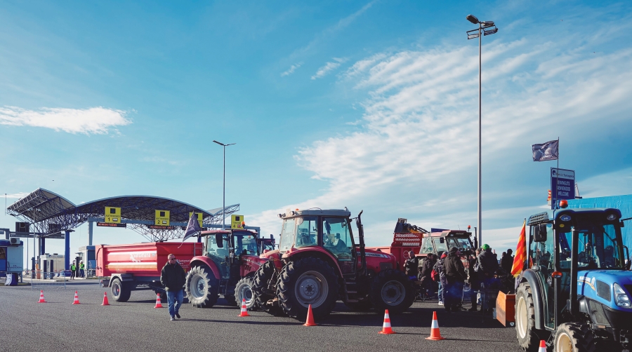 Desde el jueves hasta el lunes por la mañana, los agricultores bloquearon la entrada al puerto de Tarragona.