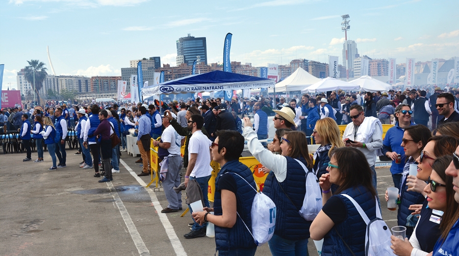 La Fiesta de la Log&iacute;stica de Valencia ha pulverizado todos los registros. Foto DP.