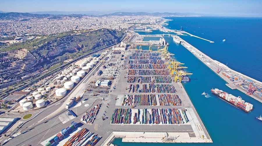 Puerto de Barcelona.