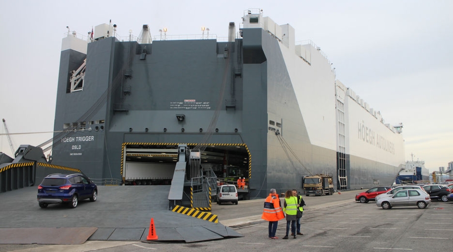 H&ouml;egh refuerza el papel del Puerto de Santander para los tr&aacute;ficos ro-ro con la escala del "Trigger"