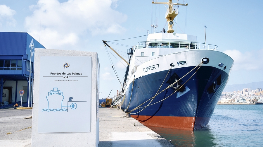 El Muelle Grande del Puerto de Las Palmas se encuentra totalmente electrificado.