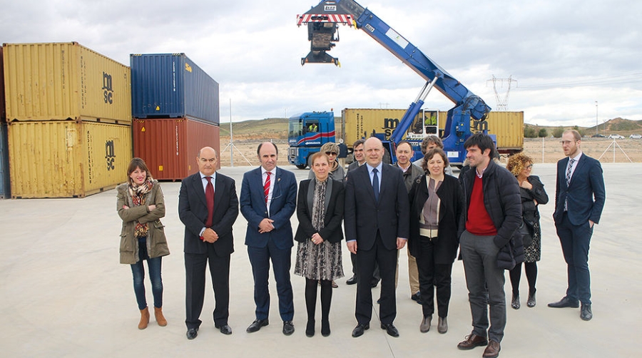 La Plataforma Mar&iacute;timo Multimodal de Tudela unir&aacute; desde mayo el puerto de Bilbao y Navarra