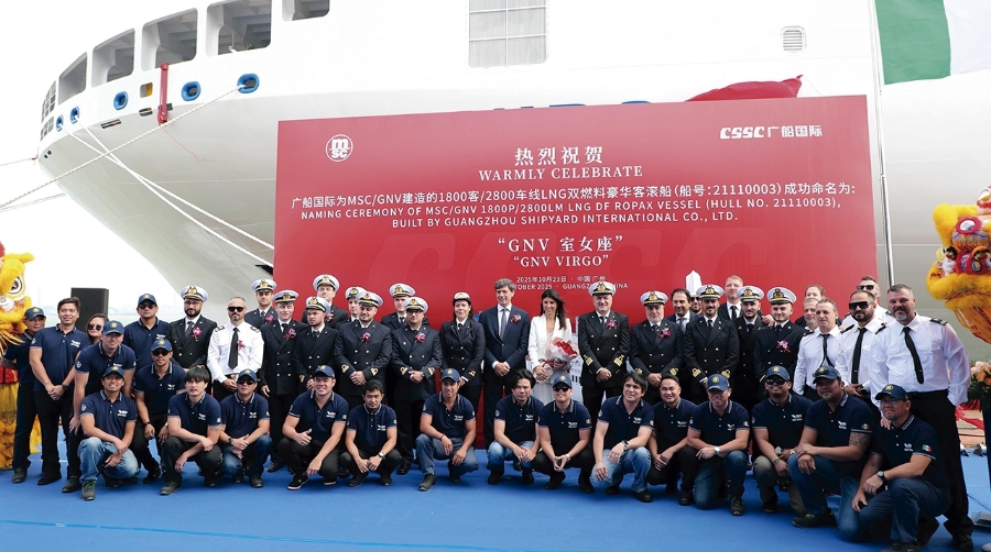 GNV recibe el “GNV Virgo”, su primer barco propulsado por GNL