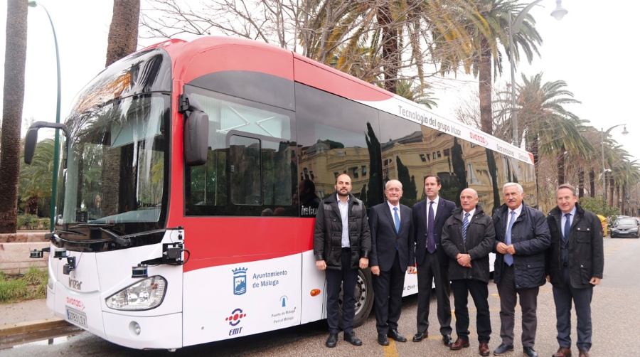 Los cruceristas que lleguen a M&aacute;laga podr&aacute;n utilizar el primer autob&uacute;s urbano sin conductor
