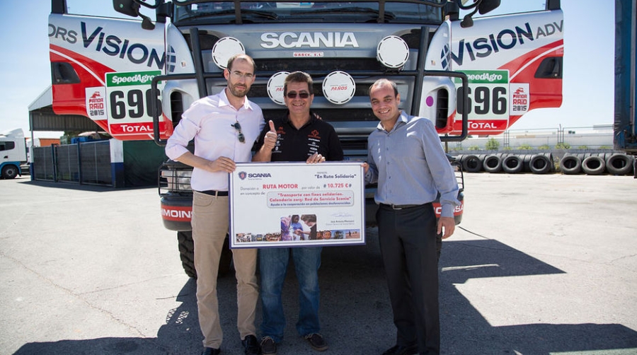 Scania Ib&eacute;rica colabora con el proyecto humanitario &quot;En Ruta Solidaria&quot;