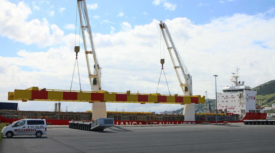 Paceco completa en Bilbao el embarque de un proyecto destinado a un puerto rumano