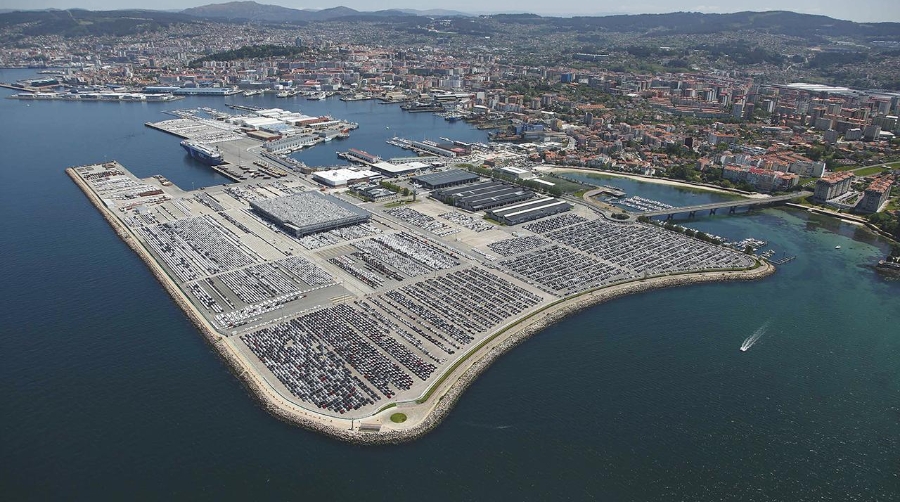 El puerto vigués superó los 657.000 vehículos el pasado ejercicio.