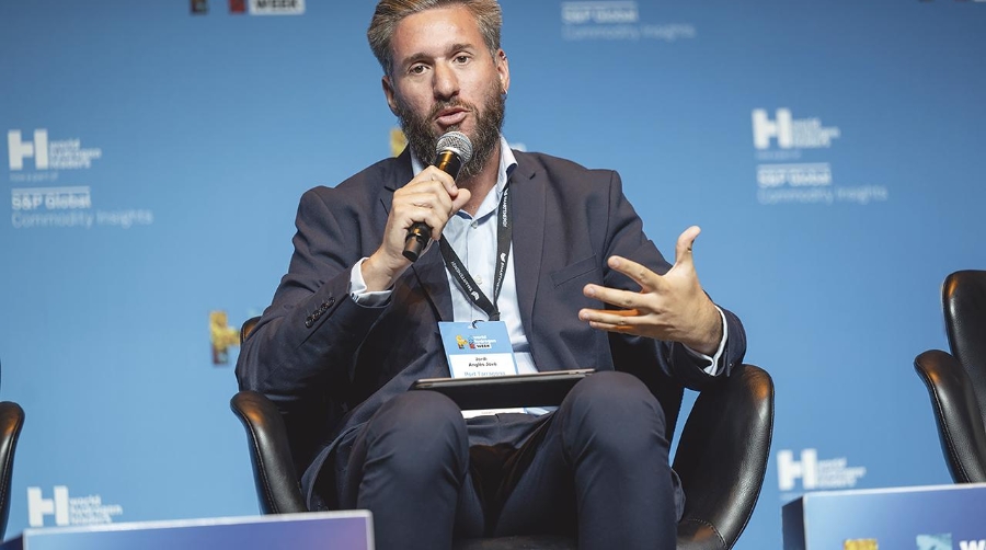 Jordi Anglés, responsable Comercial del Port de Tarragona, durante su intervención
