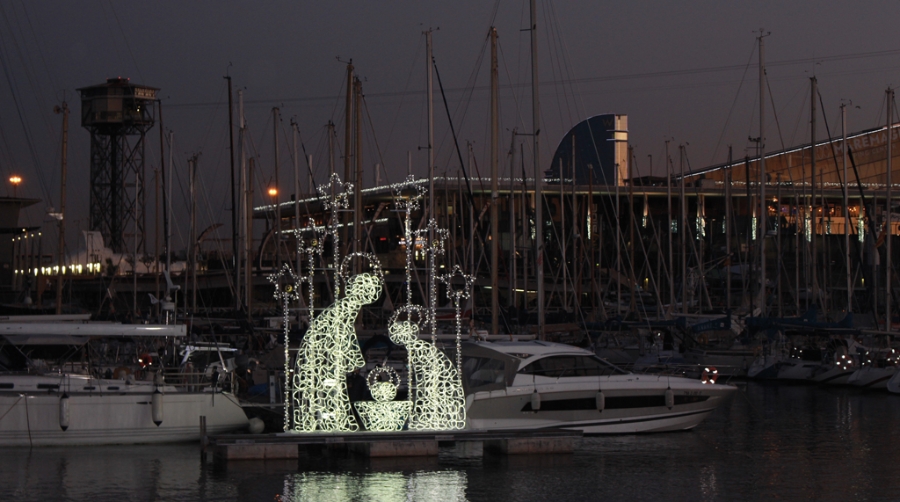 Ya es navidad en el Port de Barcelona