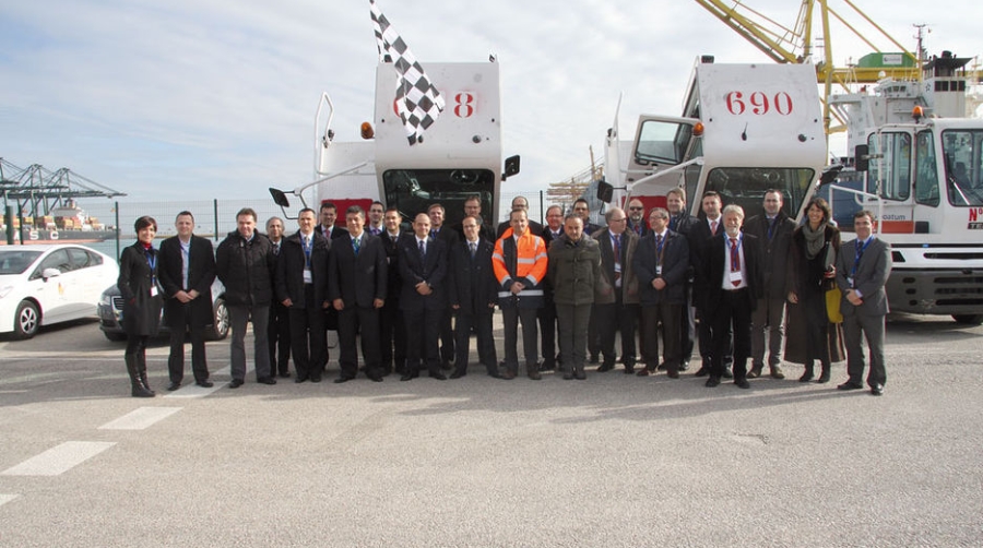 La prueba piloto de Greencranes confirma la viabilidad de las tractoras GNL en los puertos&nbsp;