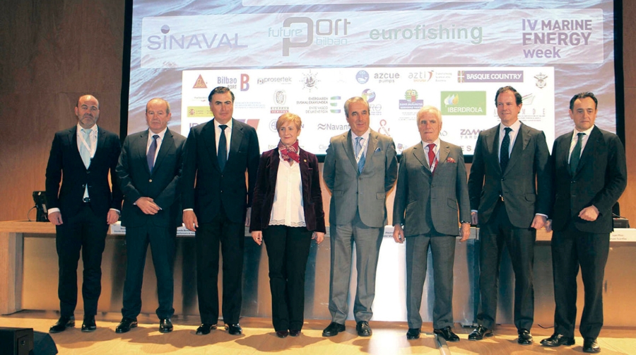 Panel de invitados al acto de inauguraci&oacute;n del II World Maritime Week, celebrado de 12 al 14 de febrero de 2019. Foto J.P.