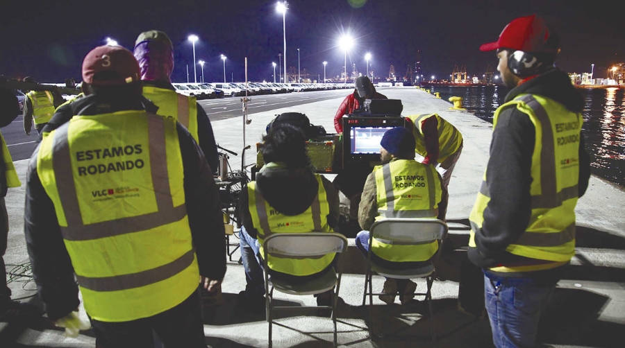 El puerto de Valencia, escenario de un rodaje de una pel&iacute;cula para el Bollywood