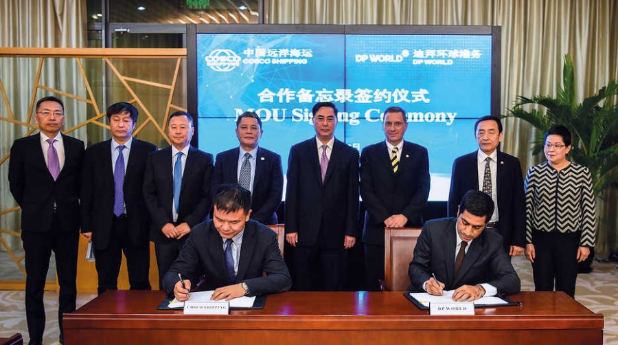 Un momento de la ceremonia de la firma del acuerdo de cooperaci&oacute;n, celebrada la pasada semana en Shanghai.