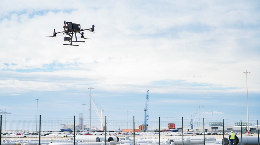 Las iniciativas —Amelia Ports, Capitan e Intraser— impulsarán el uso de drones en la gestión de Port Tarragona y la digitalización del transporte contenerizado.