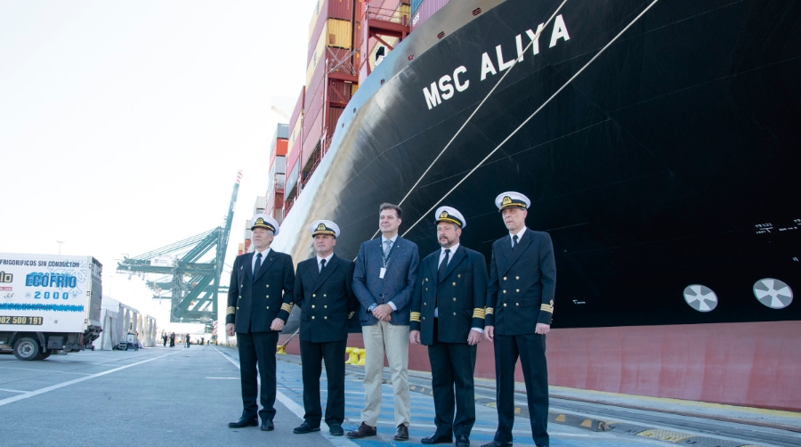 MSC muestra su compromiso con Valencia con el bautizo del &ldquo;MSC Aliya&rdquo;